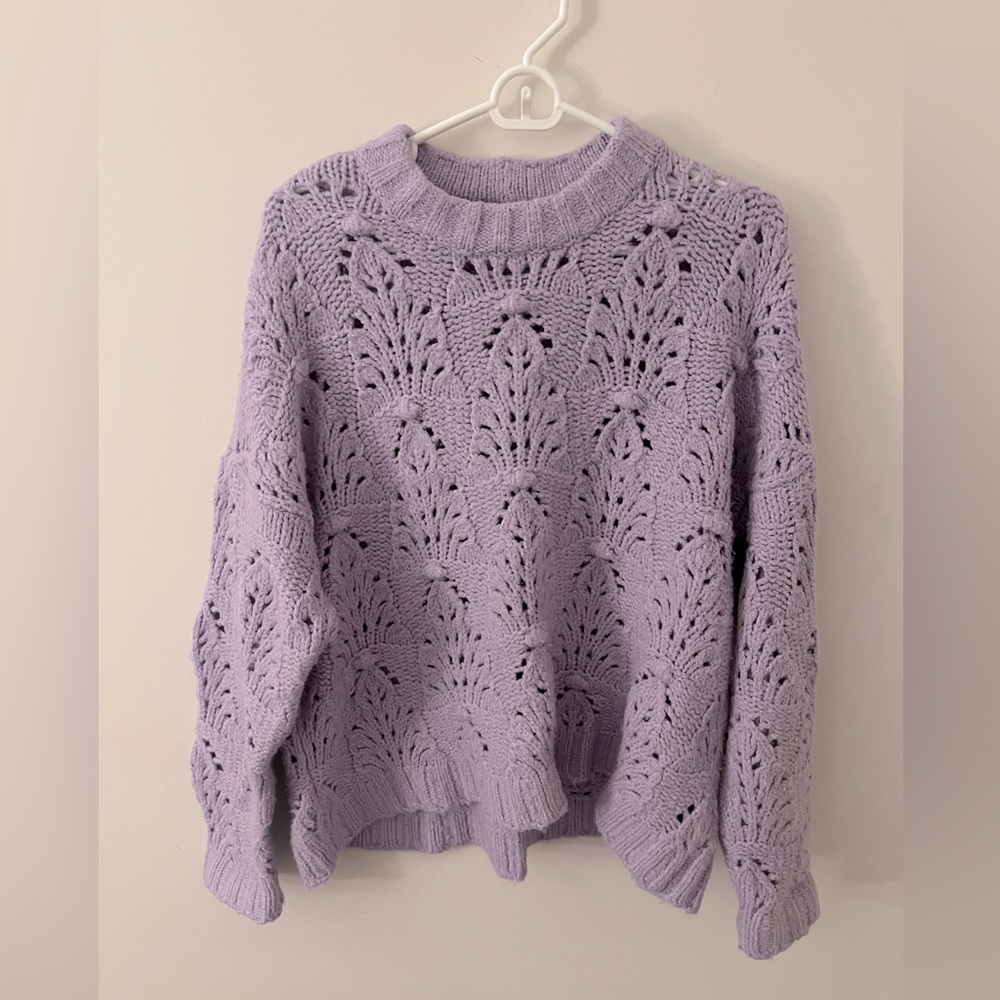Purple sweater aerie women